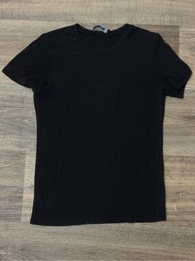 Reformation Black Stretch Baby Tee Shirt Women’s Small